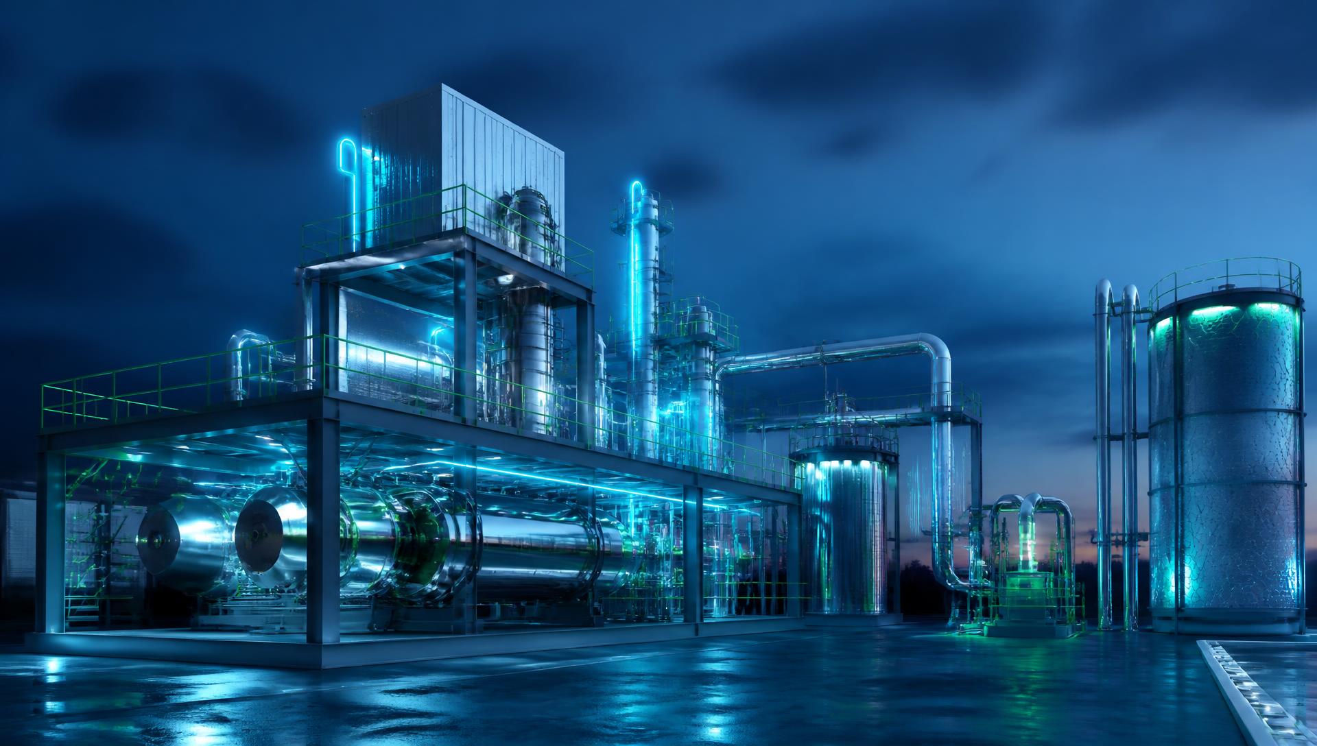 Modular pyrolysis plant with reactors, condensers and storage tanks